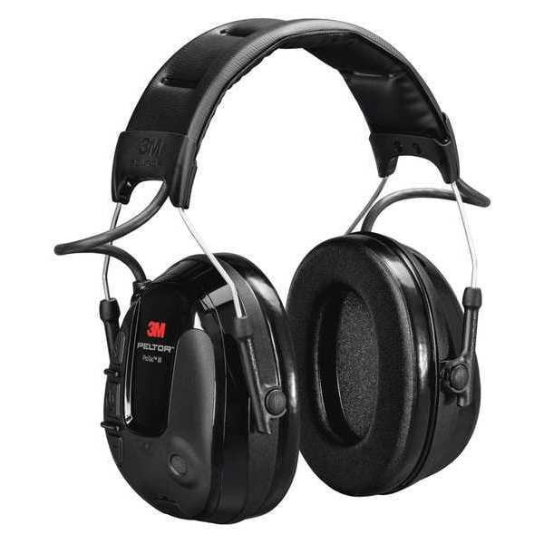 Headset, 21dB, Headband, Black, AA Batteries