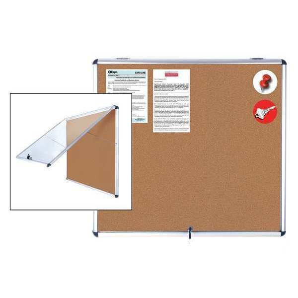 Enclosed Cork Bulletin Board 38