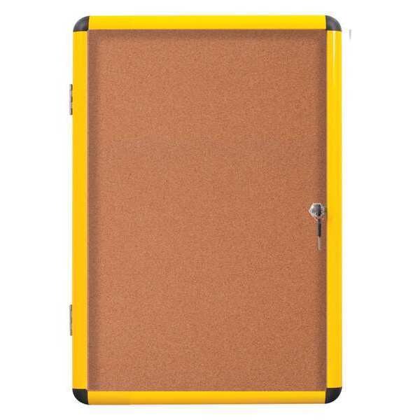 Enclosed Cork Bulletin Board 41-1/2