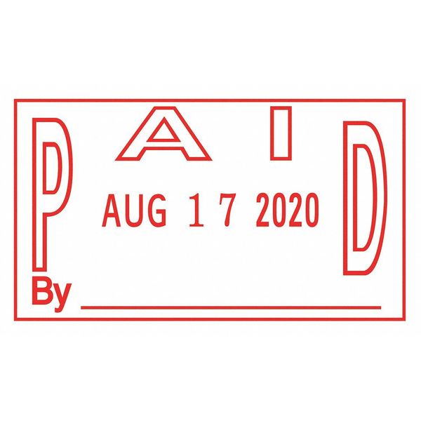 Self-Inking Paid and Date Stamp