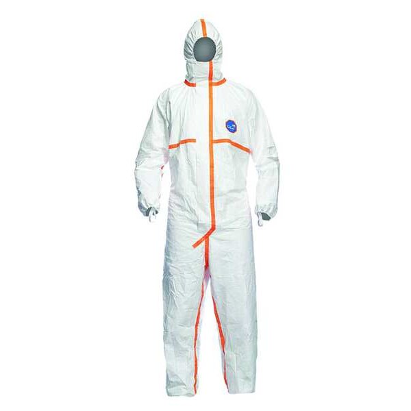 Coverall, White, Zipper