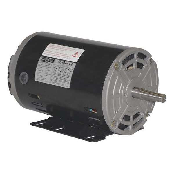 3-Phase General Purpose Motor, 1/4 HP, 56 Frame, 208-230/460V AC Voltage, 1,765 Nameplate RPM