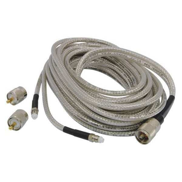 Coax Cable, FME Connector, Copper, 18 ft. L