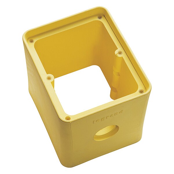 Portable Outlet Box, 2 Gangs, 2 Inlets
