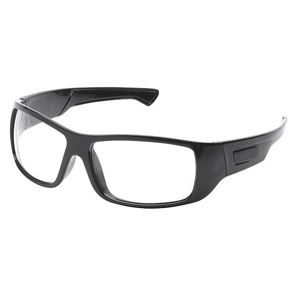 Safety Glasses, Wraparound Clear Polycarbonate Lens, Anti-Fog, Anti-Static, Scratch-Resistant