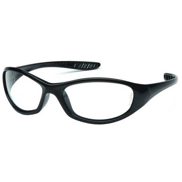 Safety Glasses, Wraparound Clear Polycarbonate Lens, Anti-Fog, Anti-Static, Scratch-Resistant