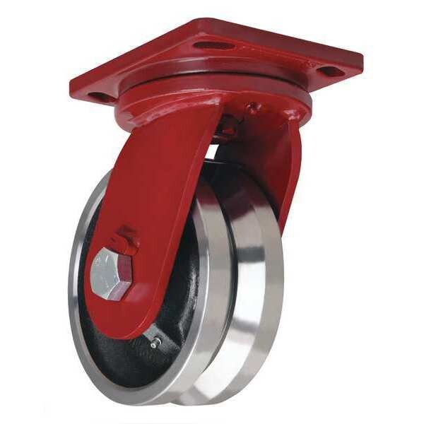 Plate Caster, Swivel, Heavy-Duty, 4000 lb.