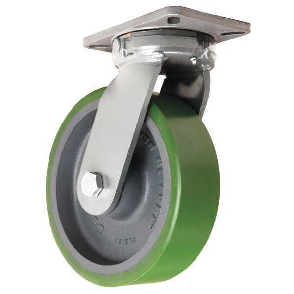 Plate Caster, Swivel, Heavy-Duty, 10