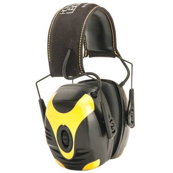 Over-the-Head Ear Muffs, 30 dB, Impact Pro, Black/Yellow