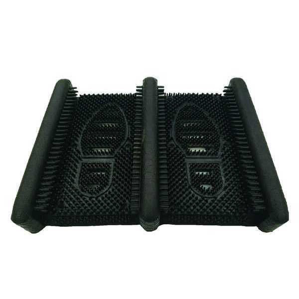 Boot Brush, Black, 12 in W, 15 in L, Nylon