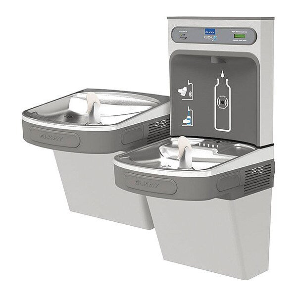 Bottle Fill Station, 2-Lvl, Fltrd, 8GPH, SS
