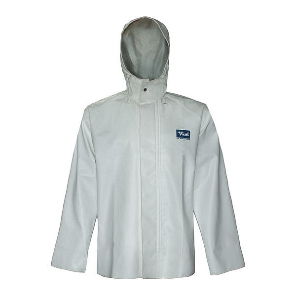 Hood Jacket, PVC, White, XXL