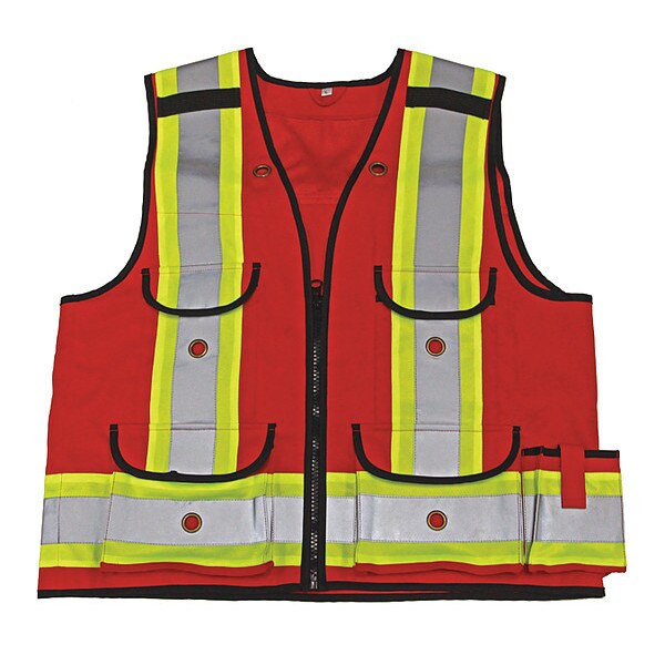 Survey Vest, Red, 1000D