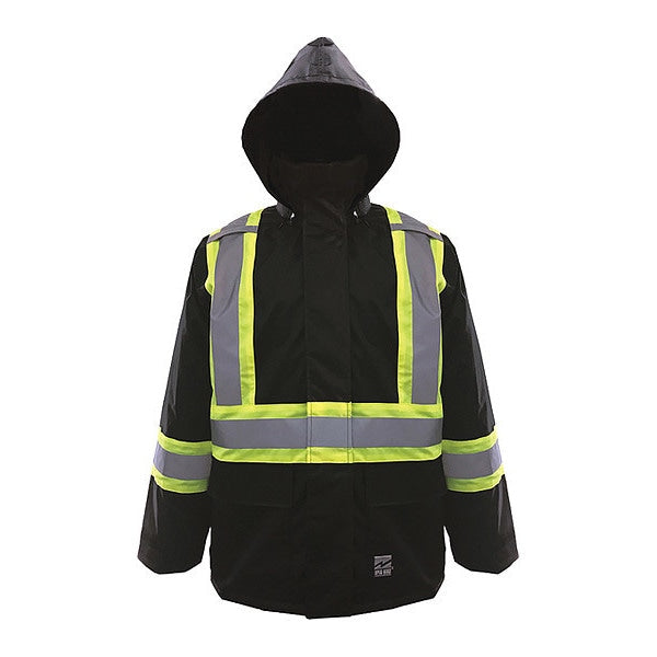 Jacket, Hi-Vis, Class 1,150D, Black, S