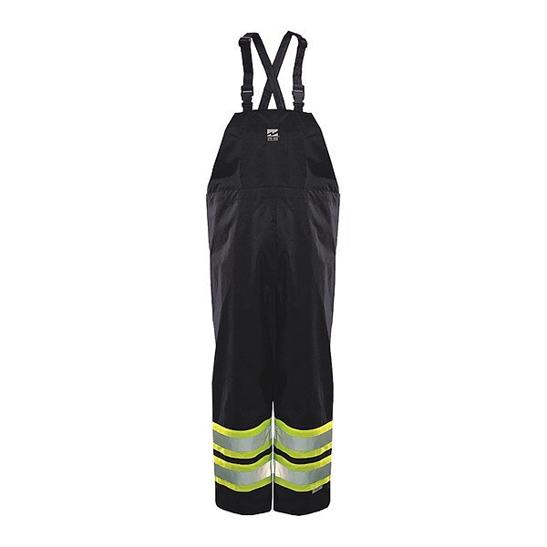 Bib Pant, Hi-Vis, Class1,150D, Black, 4XL