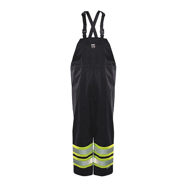 Bib Pant, Hi-Vis, Class1,150D, Black, 3XL