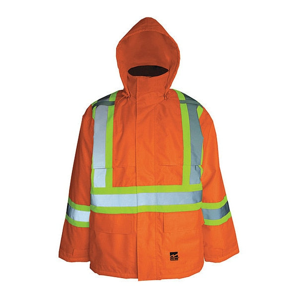 Jacket, Hi-Vis, Insulated, 150D, Orange, S