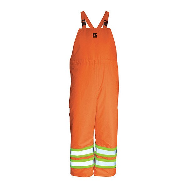 Bib Pants, Hi-Vis, Insulated, 150D, Org, 3XL
