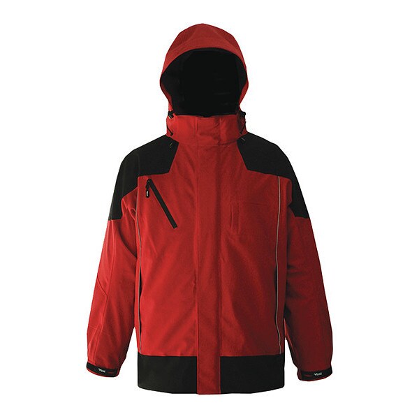 Jacket, Red/Black, 3XL