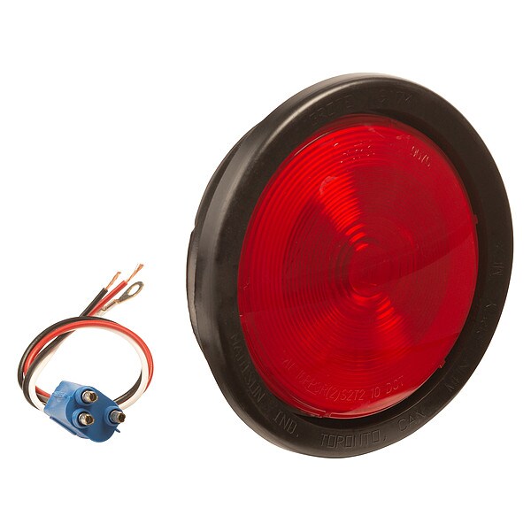 Stop-Turn-Tail Lamp, Red, Round