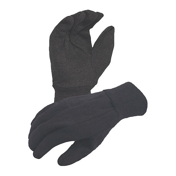 All Purpose Brown Jersy Gloves, L (12 PR/PK)