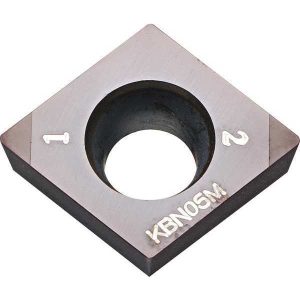 Diamond Turning Insert, Diamond, 3/8 in, CCMW, 80  Degrees, 1/32 in, CBN