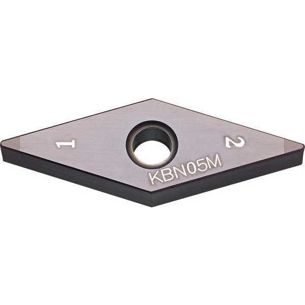 Diamond Turning Insert, Diamond, 3/8 in, VNGA, 35  Degrees, 1/32 in, CBN