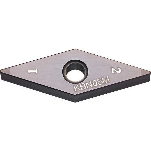Diamond Turning Insert, Diamond, 3/8 in, VNGA, 35  Degrees, 1/64 in, CBN