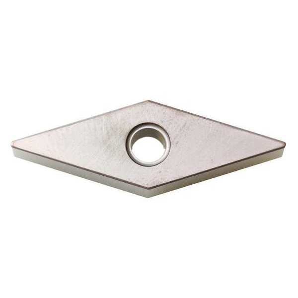 Diamond Turning Insert, Diamond, 3/8 in, VNGA, 35  Degrees, 1/32 in, Ceramic