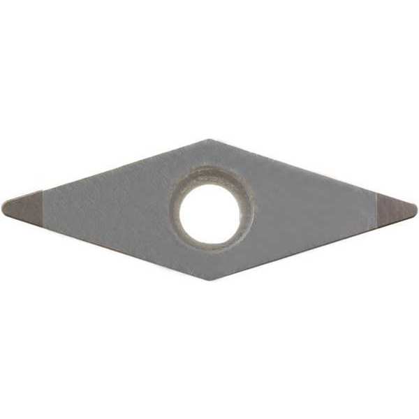 Diamond Turning Insert, Diamond, 1/4 in, VBGW, 35  Degrees, 0.0080 in, CBN