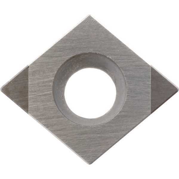 Diamond Turning Insert, Diamond, 1/4 in, CCMW, 80  Degrees, 1/64 in, CBN