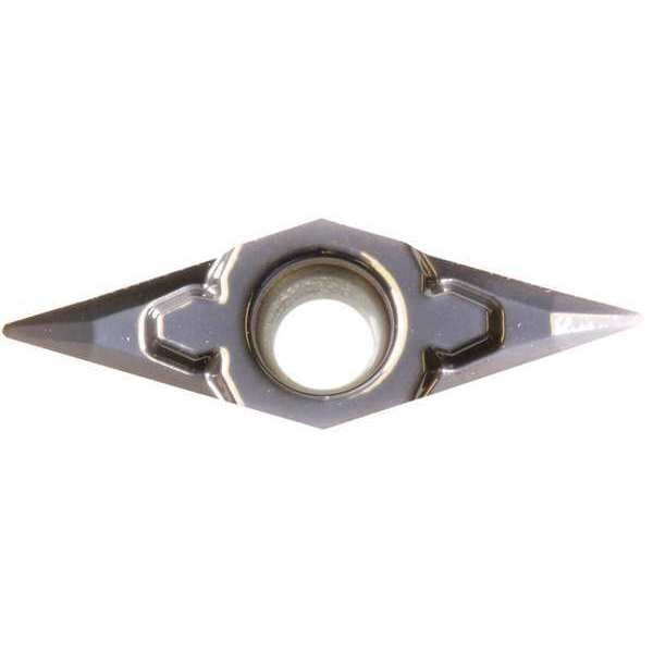 Diamond Turning Insert, Diamond, 3/16 in, VPGT, 35  Degrees, 1/32 in, Carbide
