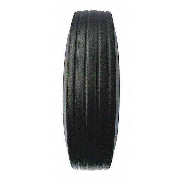 Solid Wheel, Ribbed, 3/4