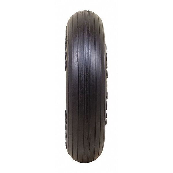 Solid Wheel, Ribbed, 275 lb. Load Rating