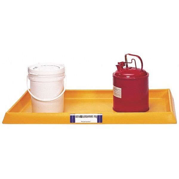 Spill Tray, Yellow, Spill Cap. 16.5 gal.
