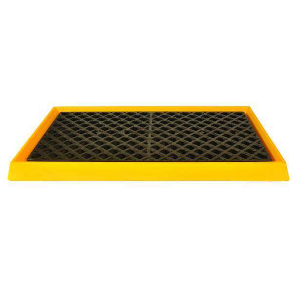 Spill Tray, Yellow, Spill Cap. 14 gal.