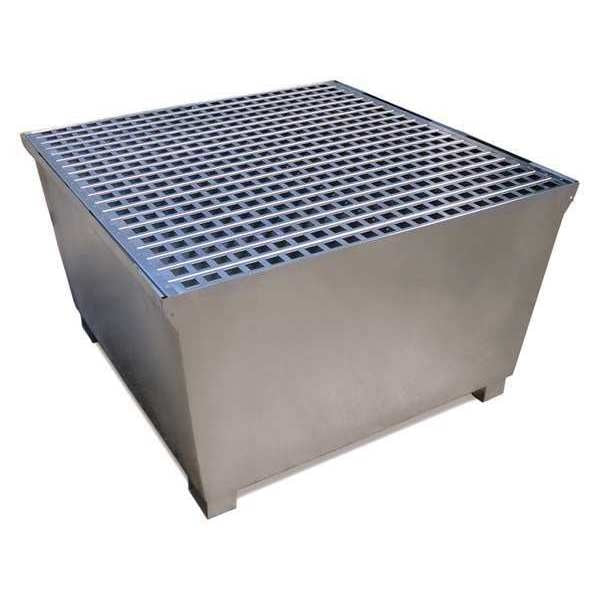 IBC Spill Containment Pallet, 370 gal Spill Capacity, 4 Drum, 5650 lb., Steel
