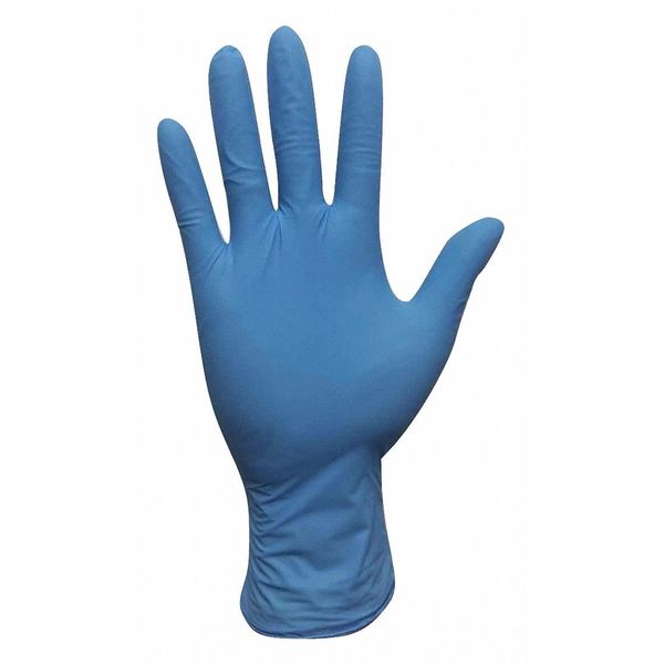 Disposable Gloves, Nitrile, Powdered, Blue, XL, 100 PK