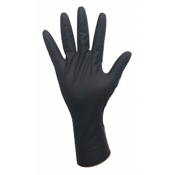 Disposable Gloves, Nitrile, Powder Free, Black, XL, 100 PK