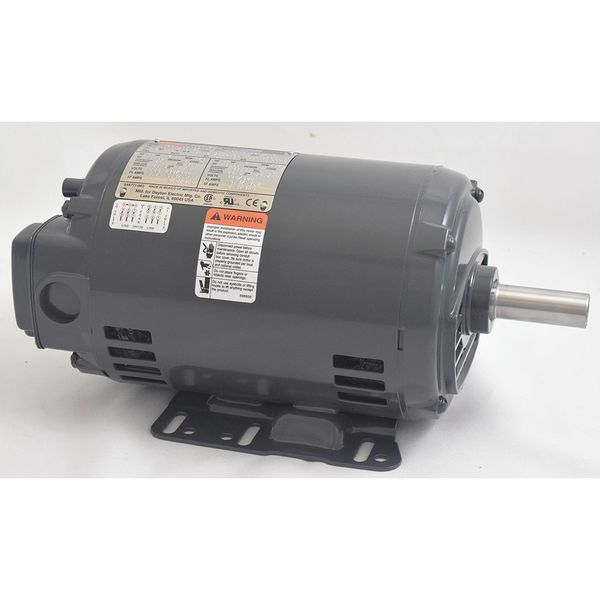 3-Phase General Purpose Motor, 2 HP, 143/5T Frame, 208-230/460V AC Voltage, 1,745 Nameplate RPM