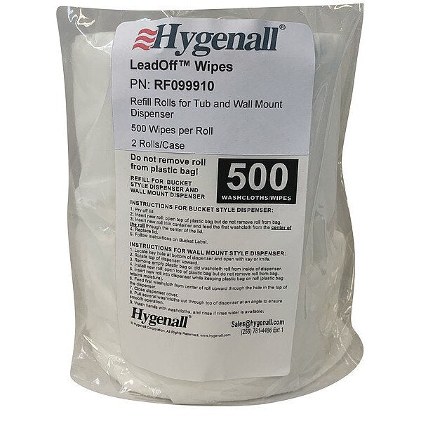 Lead Removing Wipes, Bag, PK2
