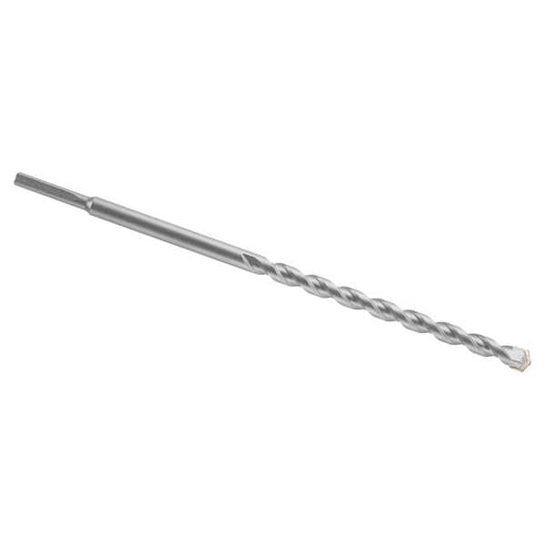 2-Cutter Hammer Drill Bit, Three-Flat Shank 1/2
