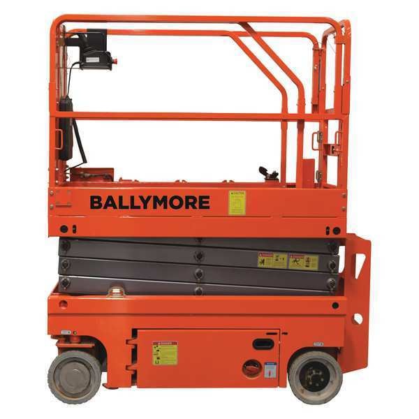 Scissor Lift, Yes Drive, 700 lb Load Capacity, 8 ft Max. Work Height