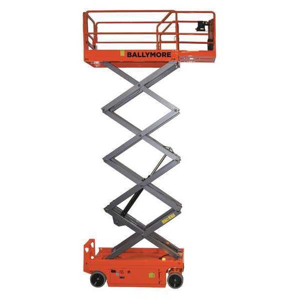 Scissor Lift, Yes Drive, 700 lb Load Capacity, 8 ft Max. Work Height