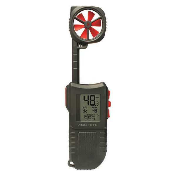 Anemometer, 0 to 199 Velocity (FPM), LCD