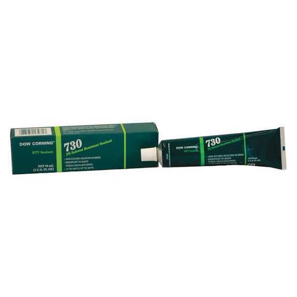 Solvent Resistant Sealant, 3 oz, Tube, White, FluoroSilicone Elastomer Base