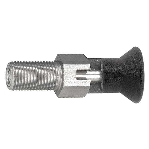 Indexing Plunger D1= M08X1, D=4, Style C, Lockout Type wo Locknut, Stainless Steel Hardened