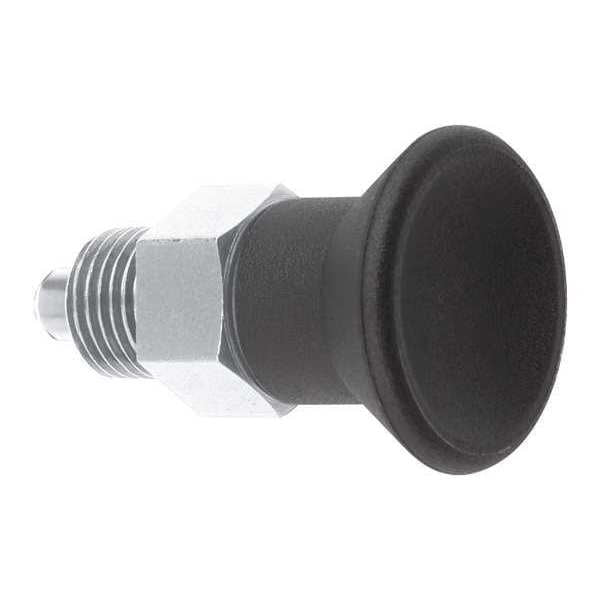 Indexing Plunger, Short, Size: 0, D1= 5/16-24, D=4, Style A, Non-Lockout WO Locknut, SS Pin Not Hard