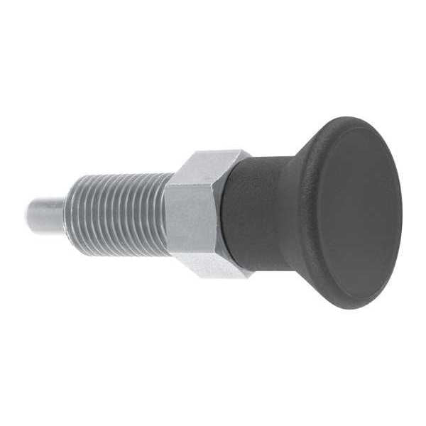 Indexing Plunger, Size: 4, D1= 3/4-16, D=12, Style A, Non-Lockout WO Locknut, SS, Pin Hardened