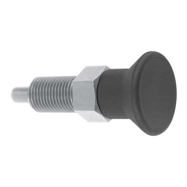 Indexing Plunger, Size: 2, D1= M12X1.5, D=6, Style A, Non-Lockout WO Locknut, SS Not Hardened